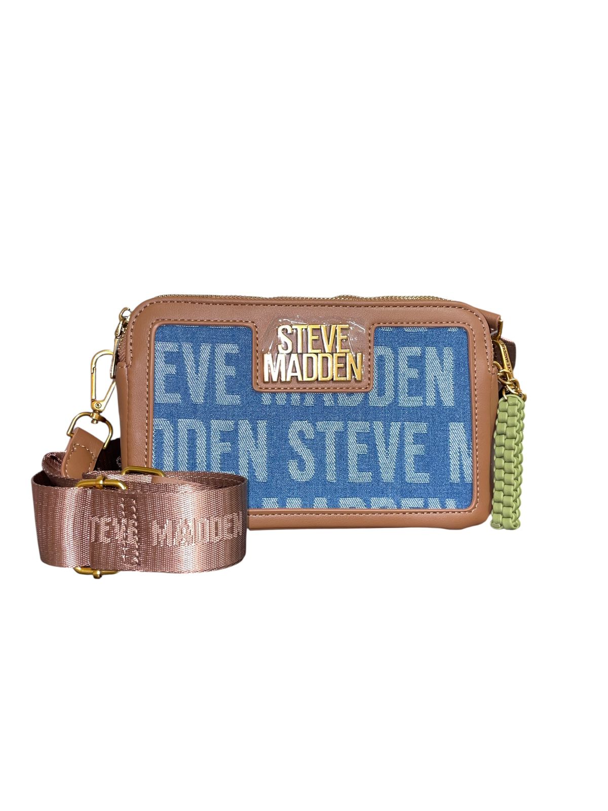 Crossbody Steve Madden Mezclilla Doble Cierre