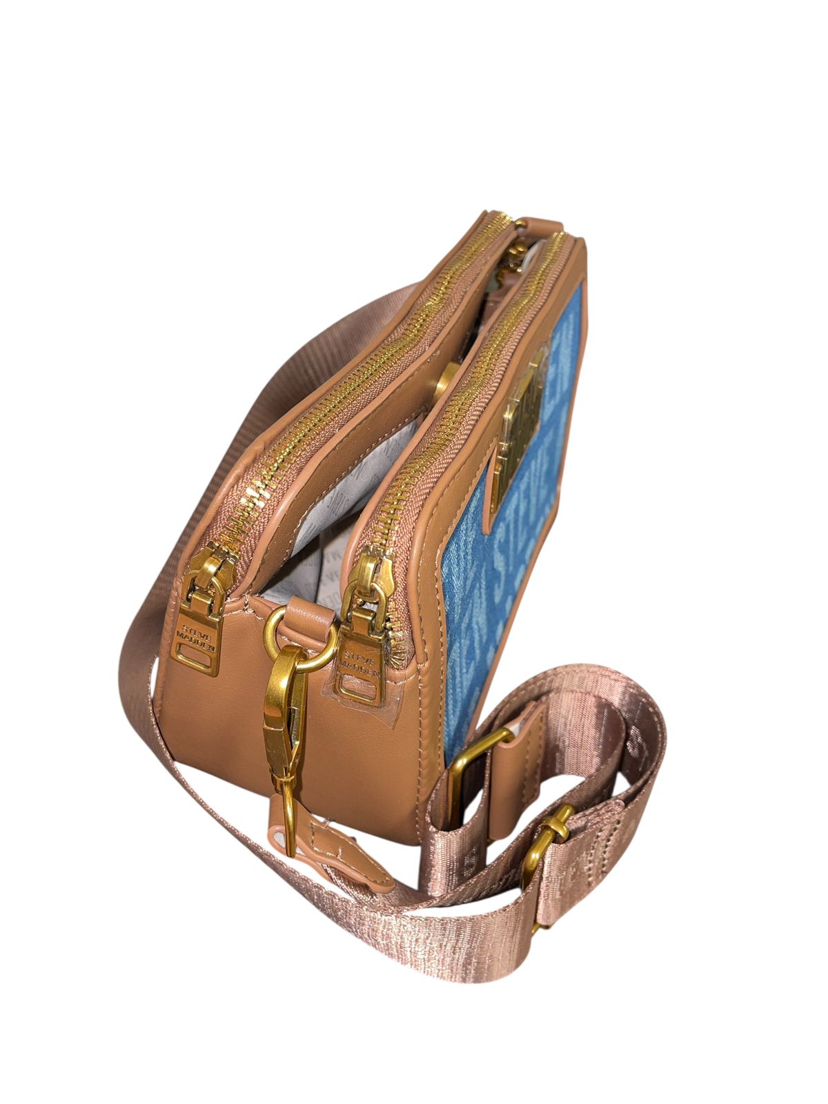 Crossbody Steve Madden Mezclilla Doble Cierre