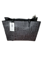 Bolsa Tote Steve Madden Monogram Gris con Bolso Interno
