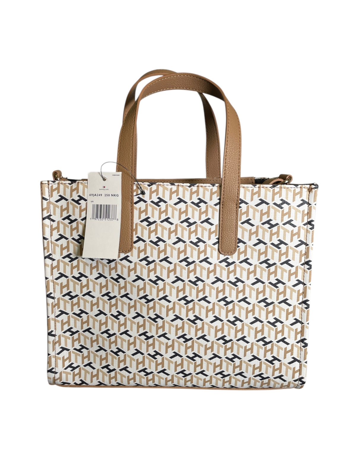 Bolsa Tote Tommy Hilfiger Beige con Monograma